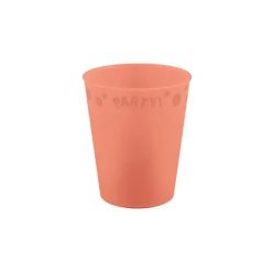   Party Pastel Salmon Pahar micro de lux de plastic de culoare somon 250 ml