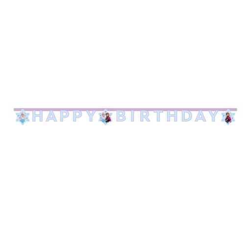 Disney Regatul de gheață Idyllic Wonder Banner Happy Birthday FSC 2 m