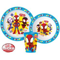   Omul Păianjen set de masă, set micro plastic, cu pahar de 260 ml