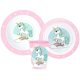 Unicorn Set de tacâmuri Range, set din microplastic, cu cană de 260 ml