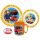 Pompierul Sam set de masă, set micro plastic cu cană 350 ml