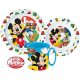 Disney Mickey  set de veselă, set de microplastic cu cană de 350 ml