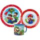 Super Mario set de vase, set micro din plastic cu cană 265 ml