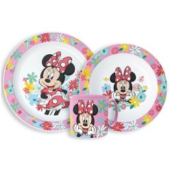  Disney Minnie  Spring Set de masă, set micro plastic cu cană 265 ml