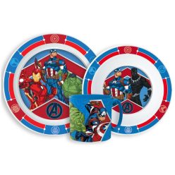   Avengers Army set de farfurii, set de plastic micro cu cană 265 ml