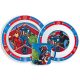 Avengers Army set de farfurii, set de plastic micro cu cană 265 ml