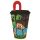 Minecraft Creeper Pahar cu pai, Plastic 430 ml