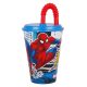 Omul Păianjen Pahar cu pai Streets, Plastic 430 ml