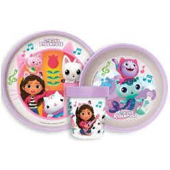   Gabby's Dollhouse set de masă antiderapant, set micro din plastic