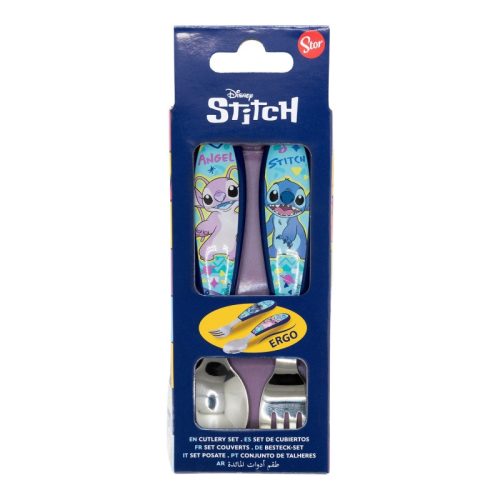 Disney Lilo și Stitch Drawing set tacâmuri ergonomice metalice - 2 bucăți