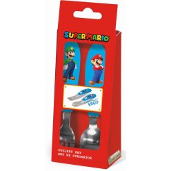   Super Mario Brothers set de tacâmuri ergo din metal - 2 bucăți