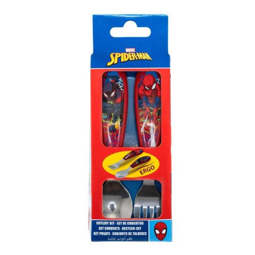Omul Păianjen Moving Target set de tacâmuri ergonomic din metal - 2 piese