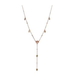 Victoria Colier cu pietre colorate de culoare rose gold