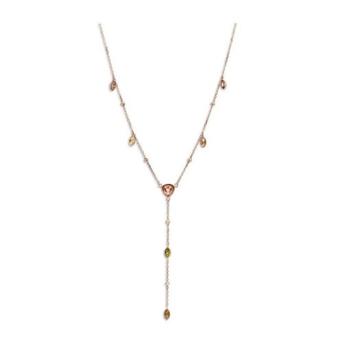 Victoria Colier cu pietre colorate de culoare rose gold