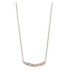 Victoria Colier rose gold cu pietre albe