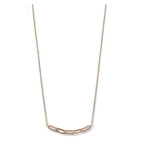 Victoria Colier rose gold cu pietre albe