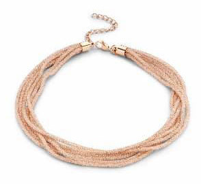 Victoria Colier cu piatră de culoare Rose Gold